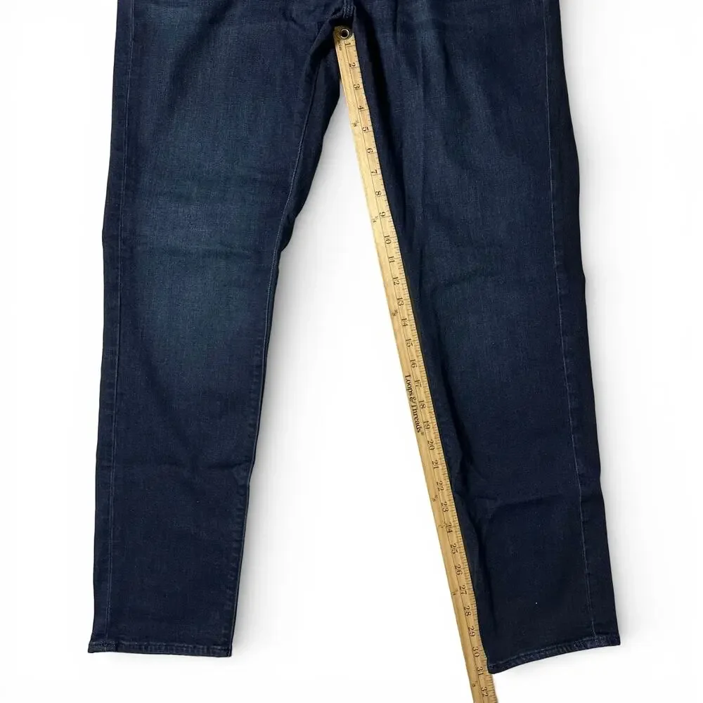 Banana Republic Travel Jeans Mens Actual Size 33x31 Blue Athletic Fit Dark Wash